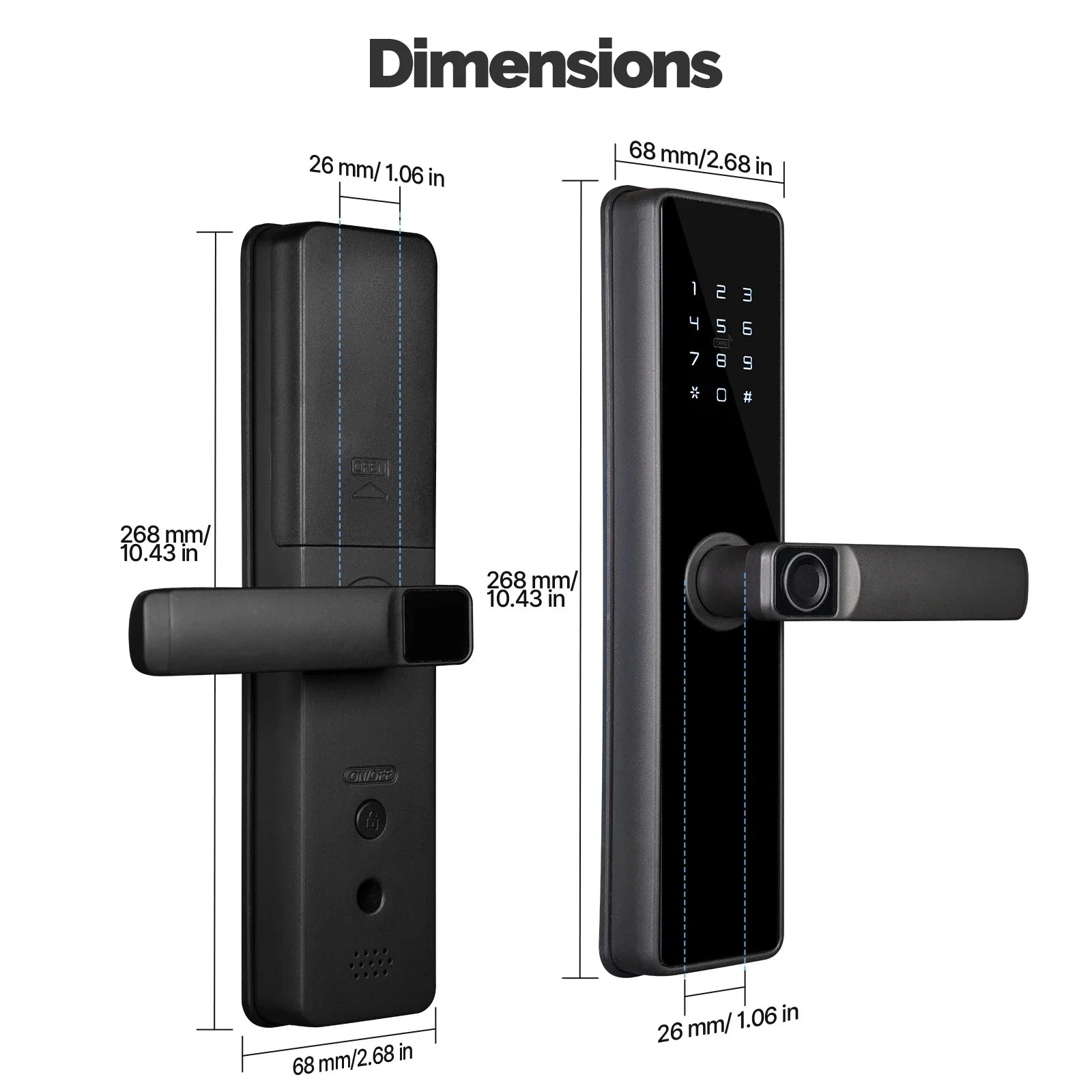 MOES Smart Door Lock – Fingerprint, Passcode & Remote Access with Alexa