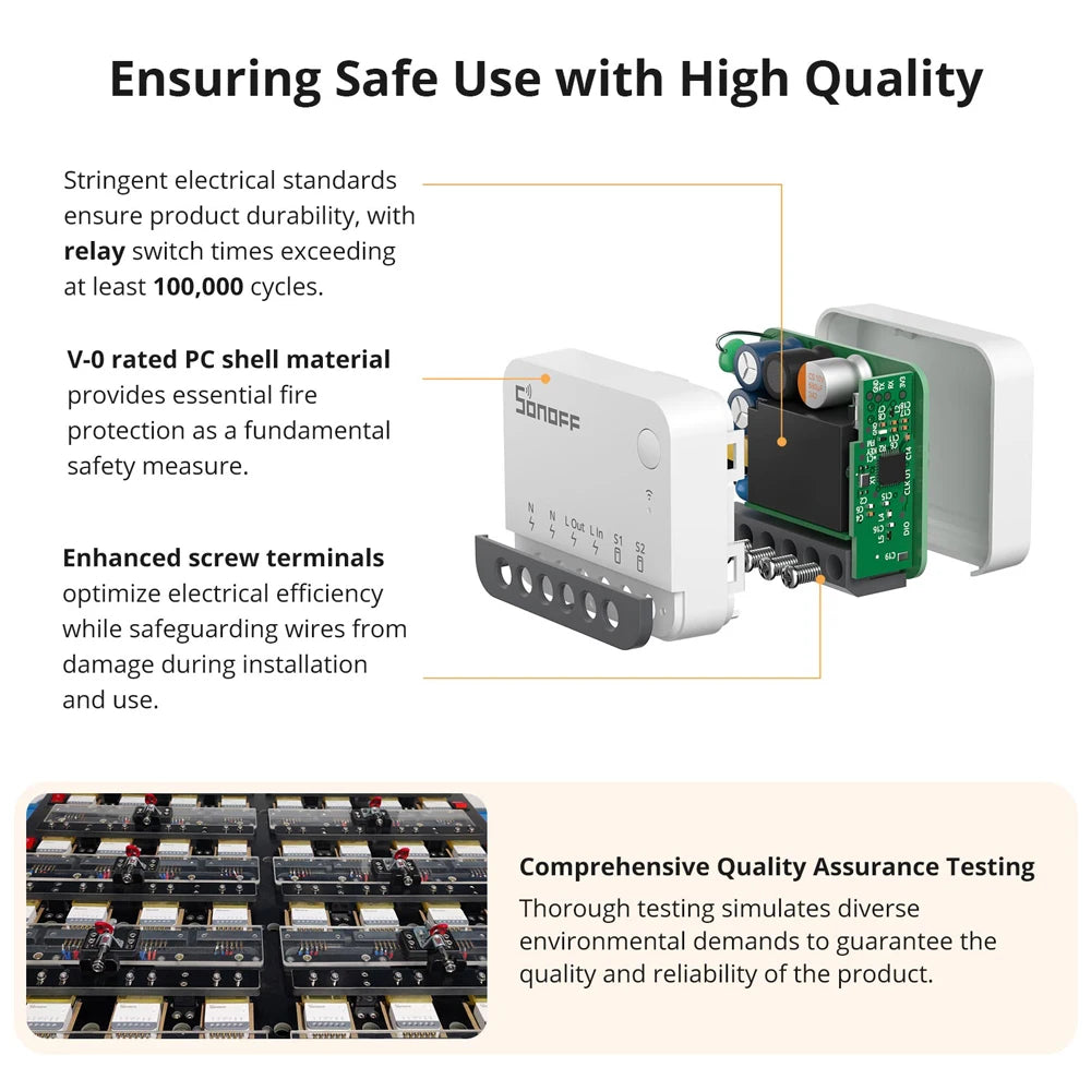 SONOFF Smart Switch Detach Relay External Switch