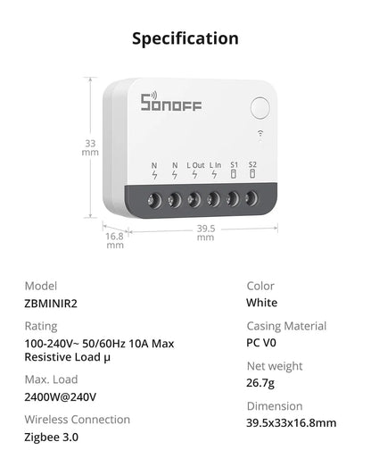 SONOFF Smart Switch Detach Relay External Switch